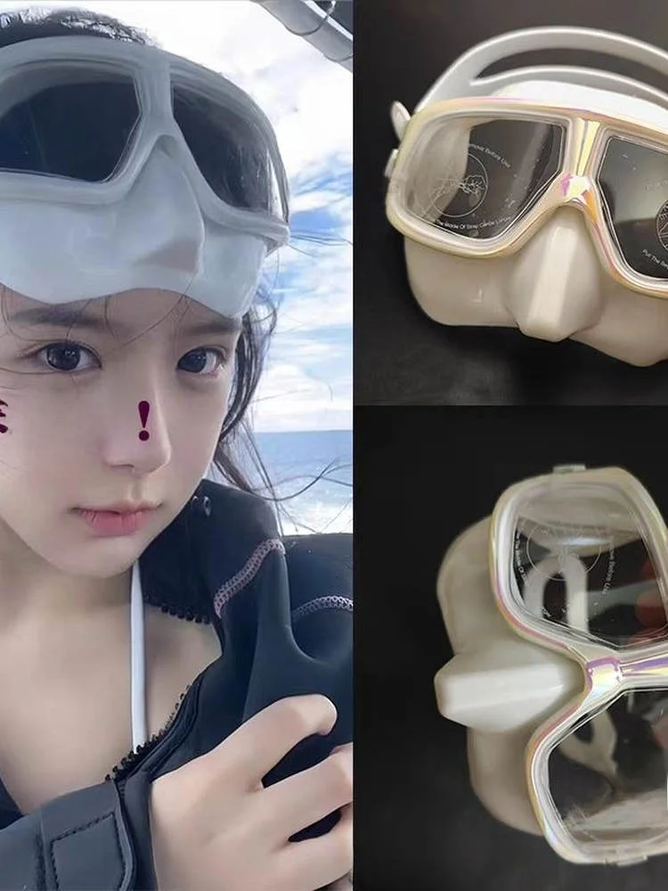 

Профессиональная маска для фридайвинга с высокой четкостью обзора, низким объемом, интегрированной защитой от запотевания и защитой носа. Снаряжение для дайвинга.