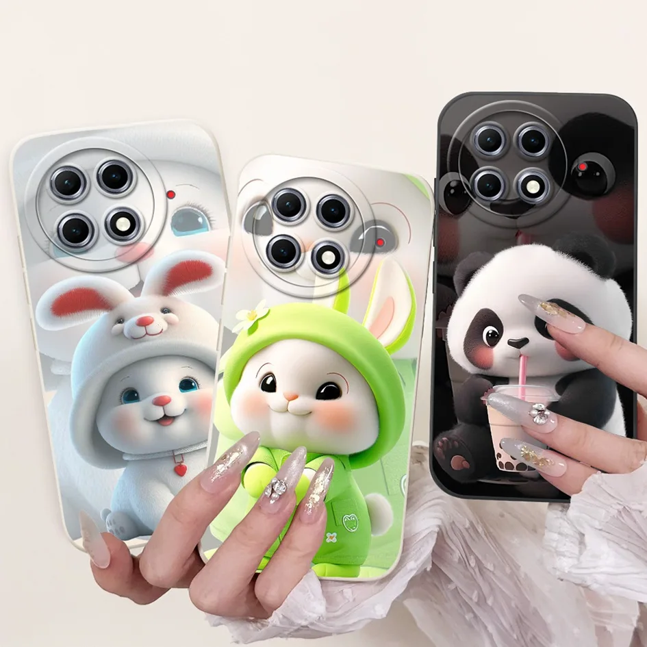 For Tecno Camon 30S Pro Case 2024 New Fashion Flower Rabbit Funda Lens Protective Cover For Tecno Camon 30S 30 S Camon30s Bumper