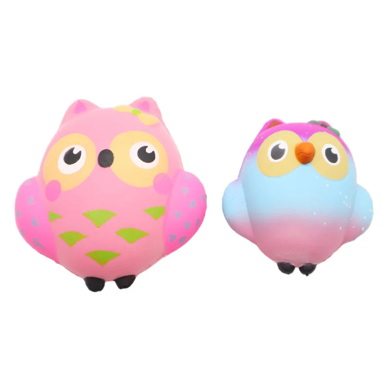 1PC Two Sizes Options Cute Owl Squishy Slow Rising Squeeze Toys  Owl Models Stress Relieving Toys For Children And Adults