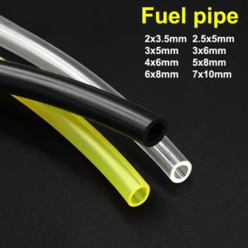 

1/5M High-Performance Fuel Gas Line Tube Suited for Trimmer Chainsaw Blower Tools Various Sizes 2x3.5/2.5x5/3x5/3x6/6x8mm