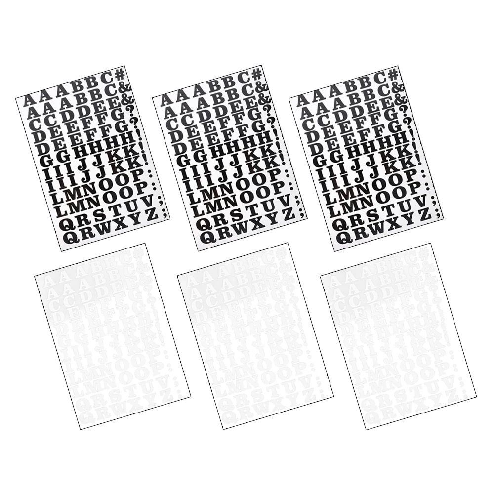 

6 Sheets Alphabet Sticker Thermal Transfer Decoration Crafts Name Vinyl Letter DIY Clothing Fabric Tshirt Hat Bag Personalized