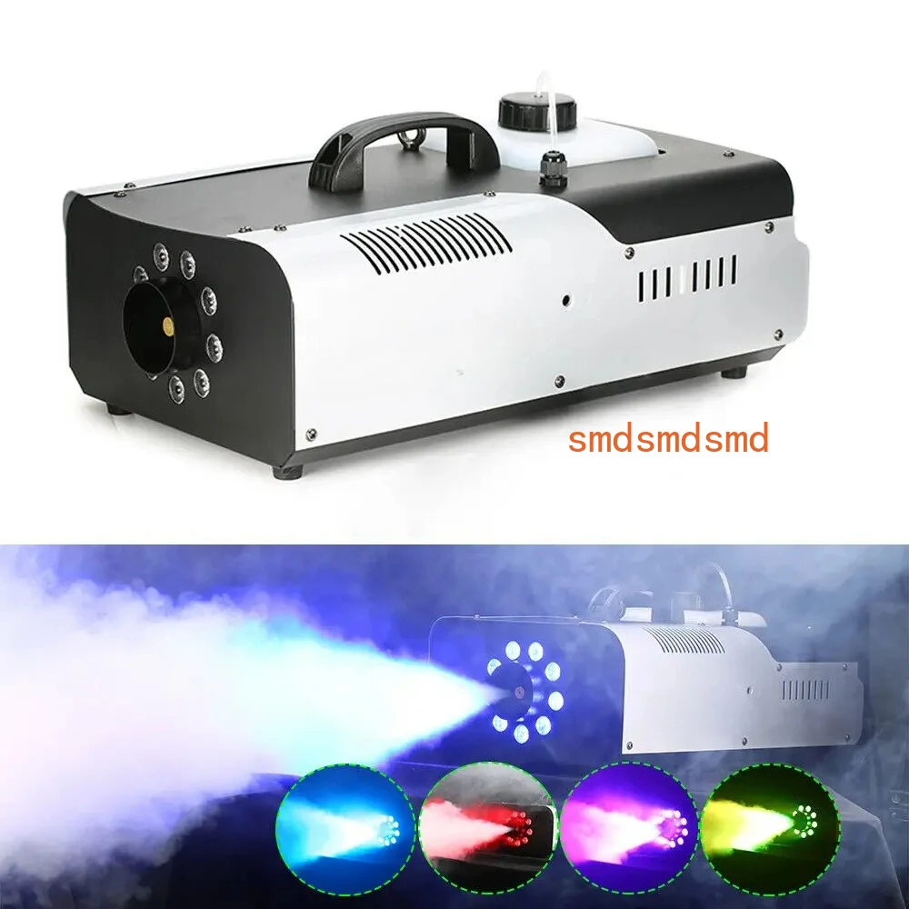 

3In1 Smoke Machine RGB LED Fog Machine Wireless Remote Control DMX Fog Machine 1500W