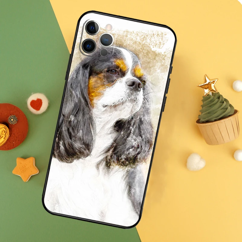 Cavalier King Charles Spaniel Dog Case For iPhone 13 12 Mini 11 14 16 15 Pro Max 7 8 Plus X XR XS Max Back Cover