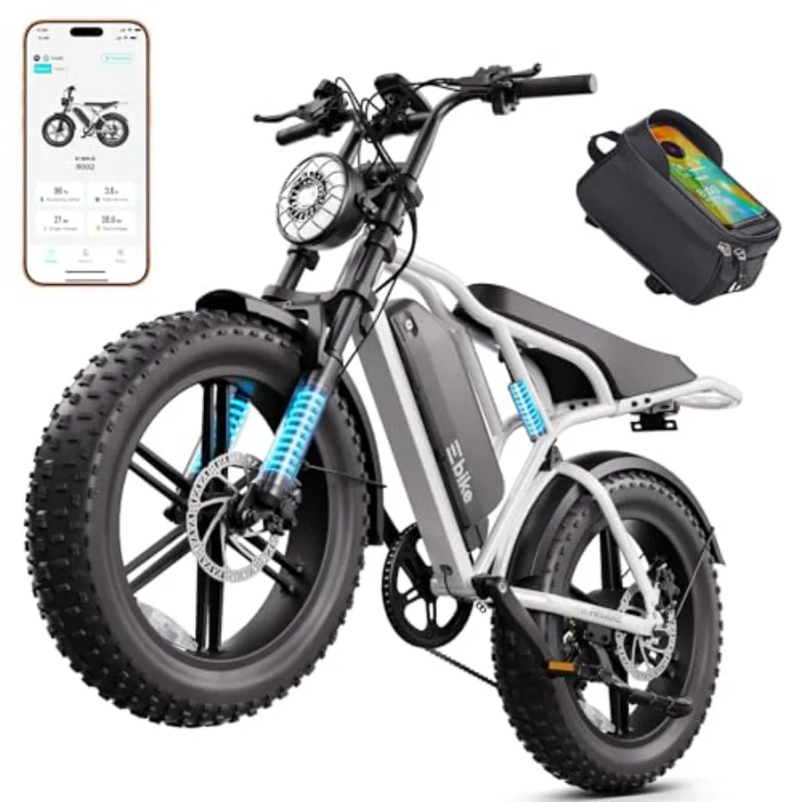 

Electric bike for commuting and off-road use, aluminum alloy frame, black, 1500W peak motor with 48V 15Ah removable battery, du