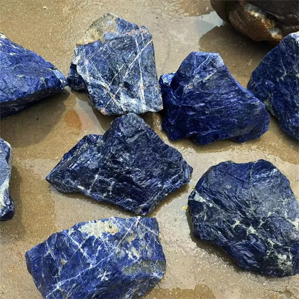 High Quality 100% Natural Crystal Rough Raw Quartz Blue Sodalite Rough Stone Mineral Specimens