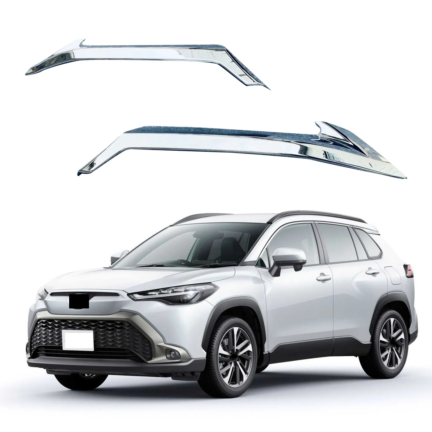 For Toyota Corolla Cross 2020-2022 Car Front Grille Grill Stripes Cover Trim Accessories Exterior