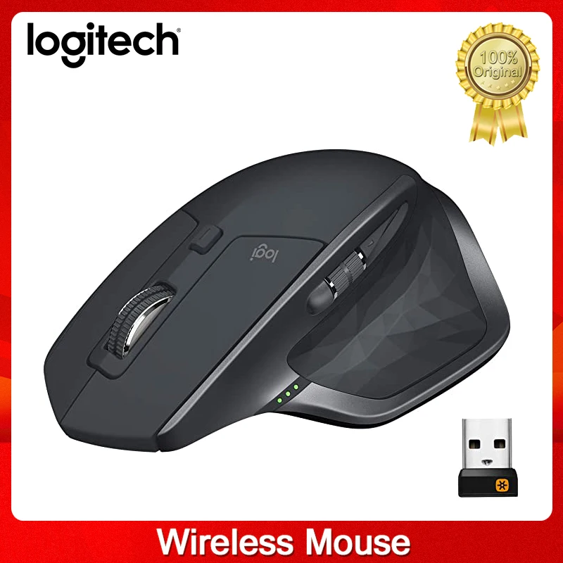 

Original Logitech MX Master 2S Wireless office Mouse Hyper-Fast Scrolling Ergonomic Shape Rechargeable Control Upto 3 Computers