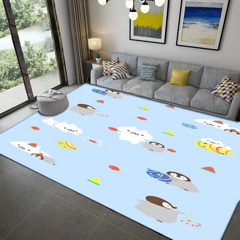 C-Cool penguins ,Carpet Rug for Living Room Bedroom,Kitchen Doormat Bathroom Anti-slip Floor Mat