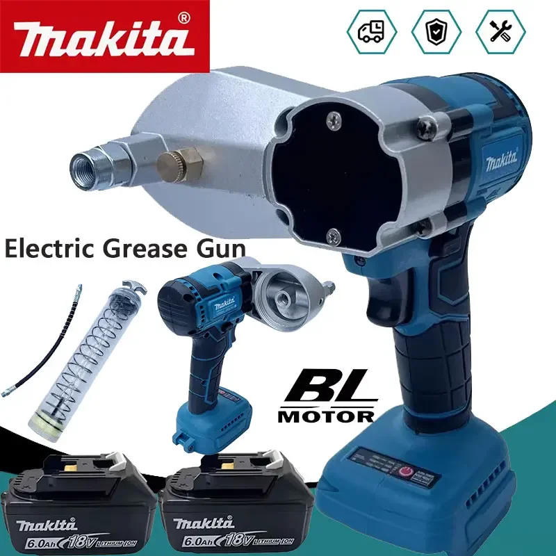 

Беспроводной автоматический электрический смазочный пистолет Makita высокого давления для экскаваторов, бесщеточный, для аккумулятора 18В