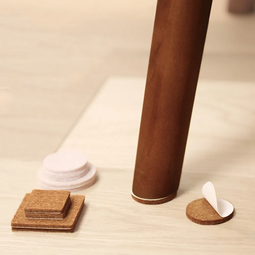 104Pcs Furniture Anti-Skid Felt Pads Thickened Chair Protection Pads Floor Protector Self-Adhesive Table Stool Floor Scratch