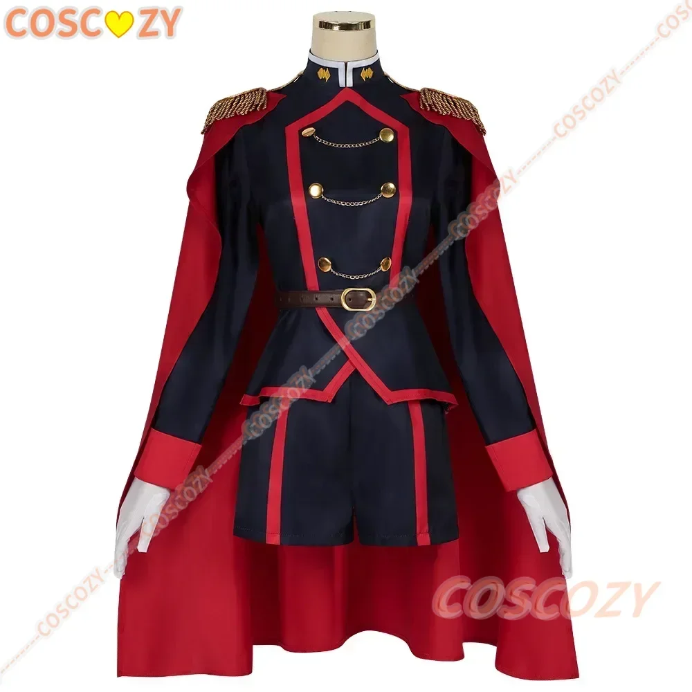 CosplayAnime Mato Seihei No Slave Ren Yamashiro 코스프레 의상 가발 Himari Azuma 유니폼 보라색 머리 체인 군인 Anti-Demon