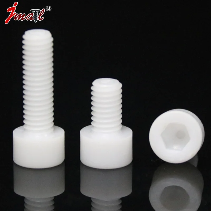 M3x25 Zirconia Ceramic Hex Screw Corrosion Resistant Insulating Allen Bolt Nut for Electronics