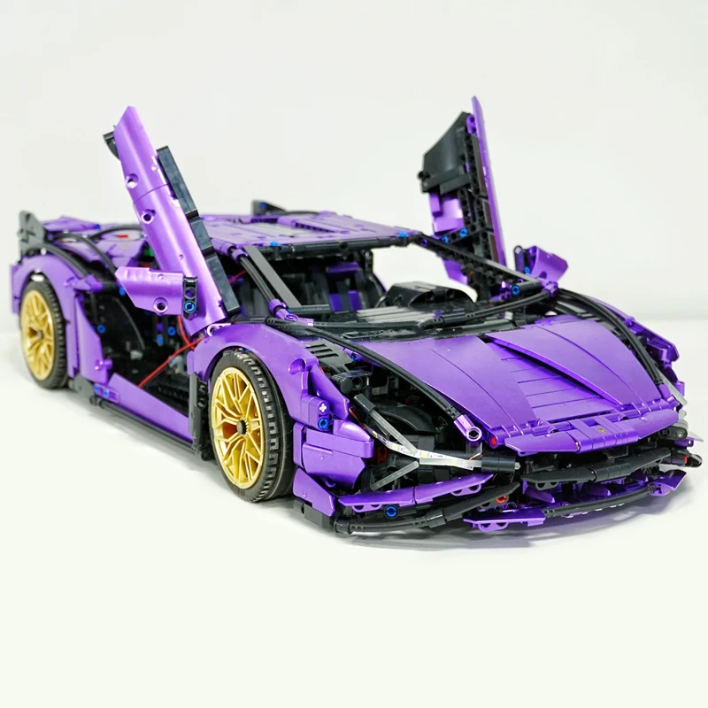 IN STOCK Lambor Sport C Sian FKP37 Purple 1:8 Model Technology Compatible With MOC 42115 Building Blocks Bricks Toys Gifts