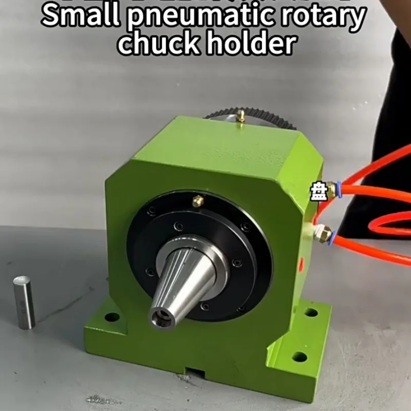 Small Pneumatic Chuck Seat DAM-25T DAM-15T Pneumatic Fast Rotating Chuck Spindle Pneumatic Chuck Collet Bearing Belt Pulley
