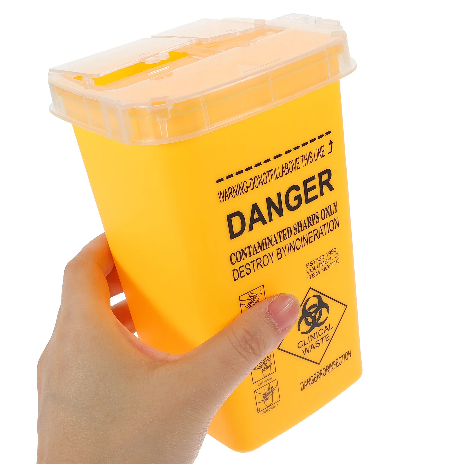 Waste Sharps Container Bucket Small Pp Disposal Buckets Needle Containers Travel