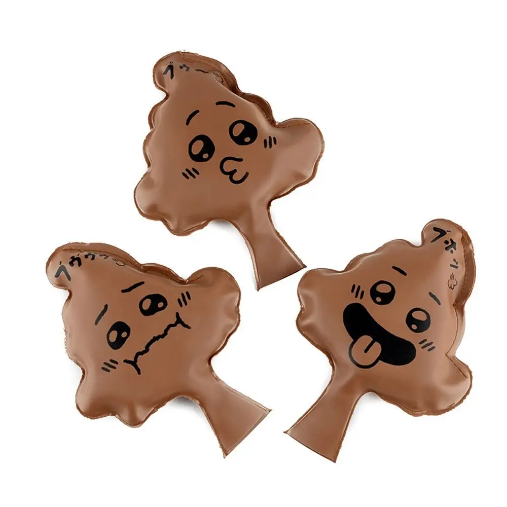 Creative Poop Shape Whoopee Cushion Pranks Maker Humorous Balloon Fart Pad Jokes Gags Rubber Fart Pad Pillow April Fool's Day