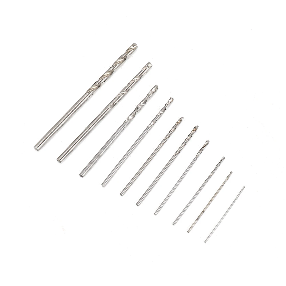 Drill Bit Hand Drill Power Tools Tool Useful 0.8mm-3.0mm 10Pcs Hot Sale Accessories Aluminium Alloy Crafts Drill Bit