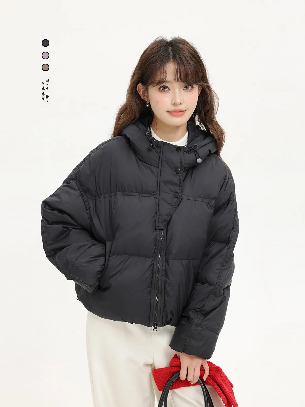 

Xinmon Ladies Bla ort Puffer Jaet Легкое теплое зимнее пальто Bread Sle Top Женская модная ветровка для поездок на работу