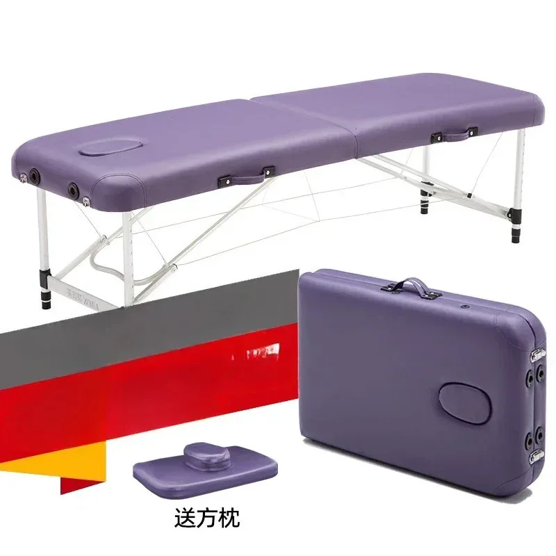 Foldable Physiotherapy Spa Massage Beds Face Bathroom Ear Cleaning Massage Beds Nail Pedicure Lit Pliant Salon Furniture MR50MB