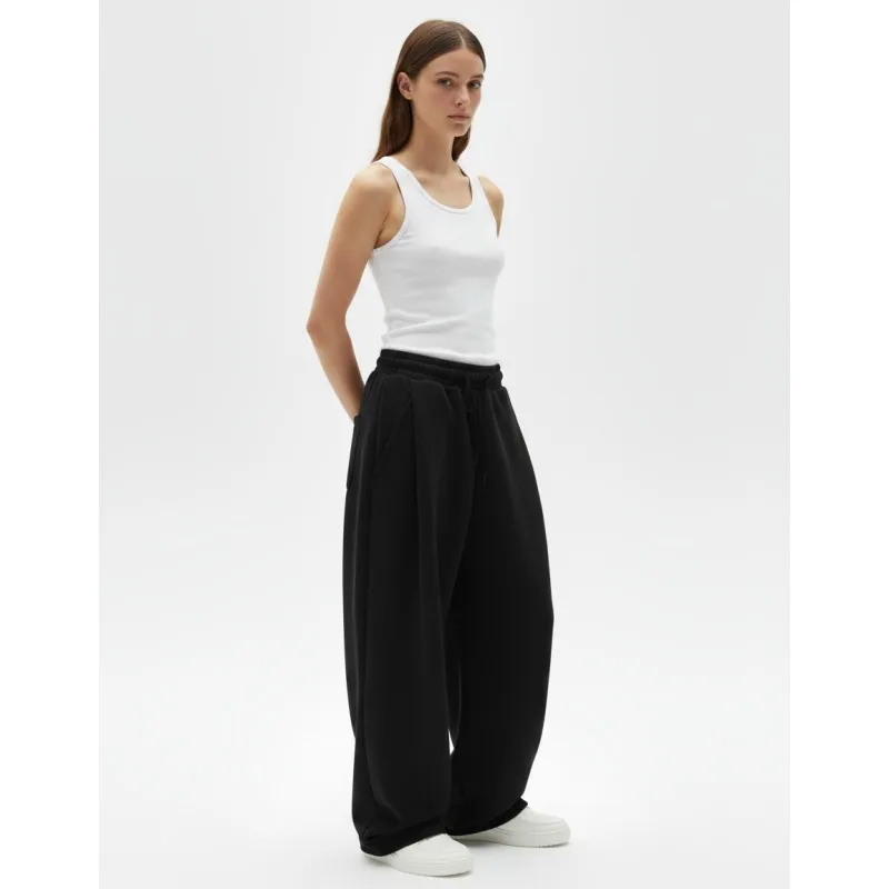 2025 a la moda europea y americana, nuevo otoño e invierno, pantalones deportivos casuales de moda de color liso con ajuste original