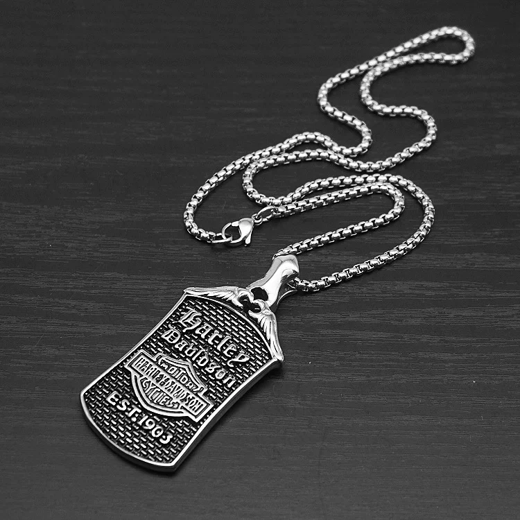 Colar Masculino de Aço Titânio - Motorcycle Gear Harley Davidson avaliação e preço