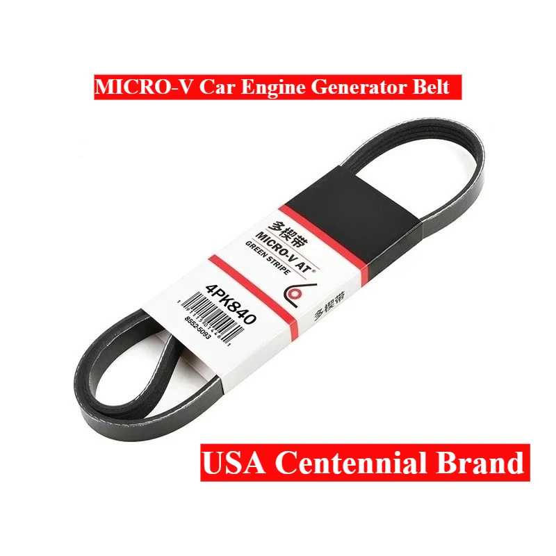 4PK820 4PK824 4PK825 4PK830 4PK835 4PK840 4PK843 4PK845 4PK848 4PK850 4PK855 4PK860 4PK865 USA MICRO-V Car Engine Generator Belt
