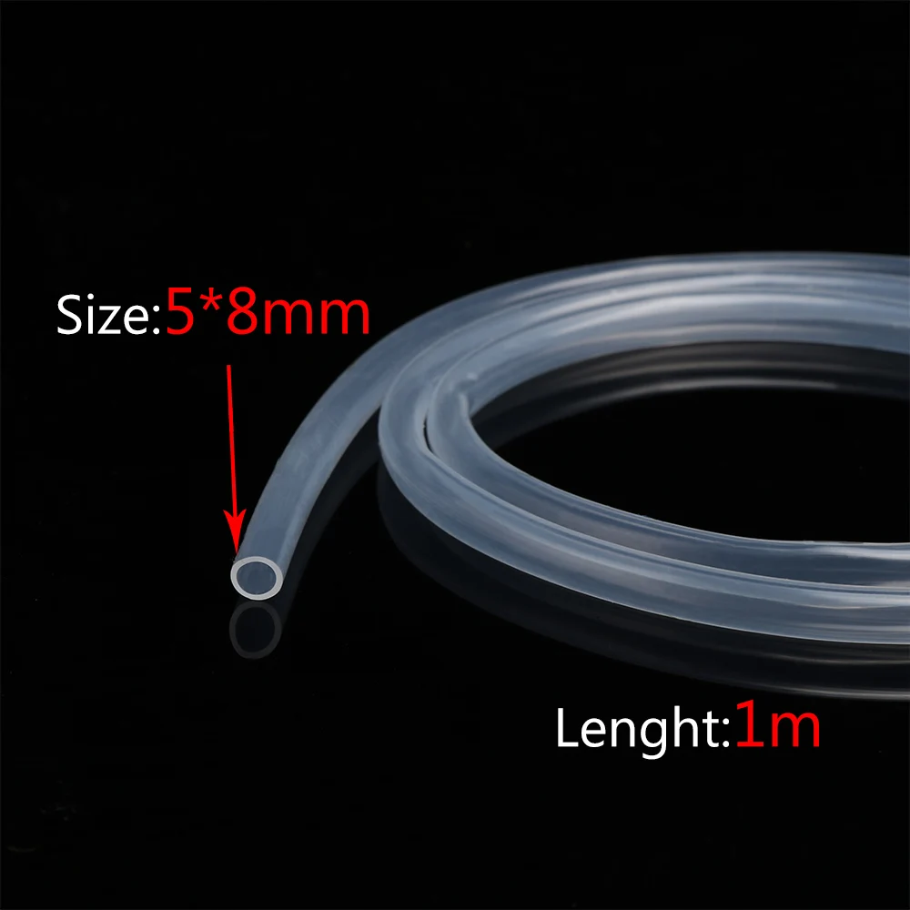 

1M High quality Food Grade Clear Plumbing Hoses Beer Milk Pipe Silicone Rubber Hose Flexible Tube