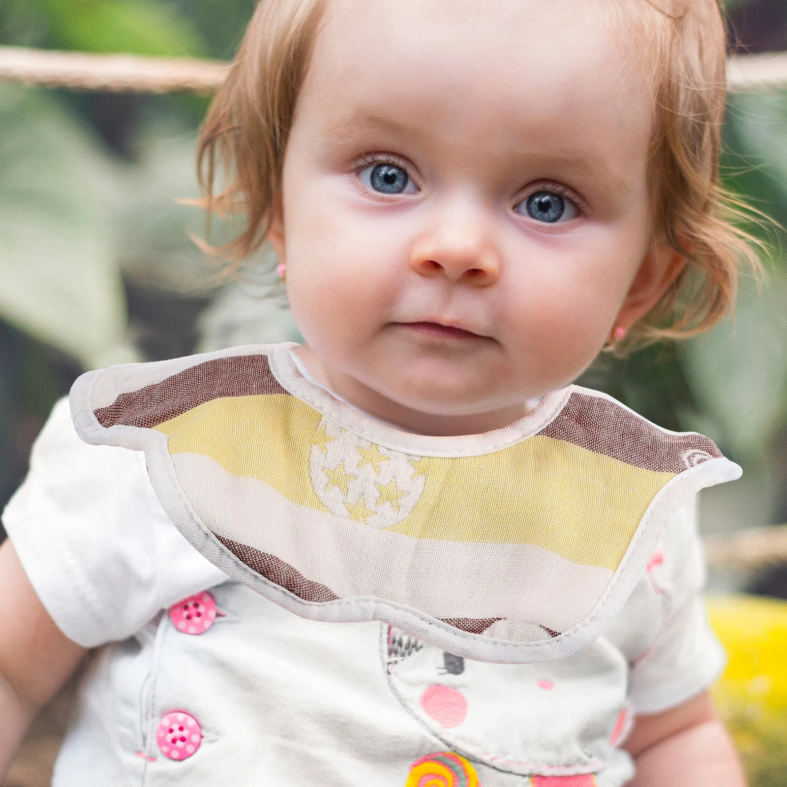 

5Pcs Baby Eating Bibs Rotatable 360 Degrees Comfortable Skin Friendly Best Gifts for Infants Baby Saliva Towels