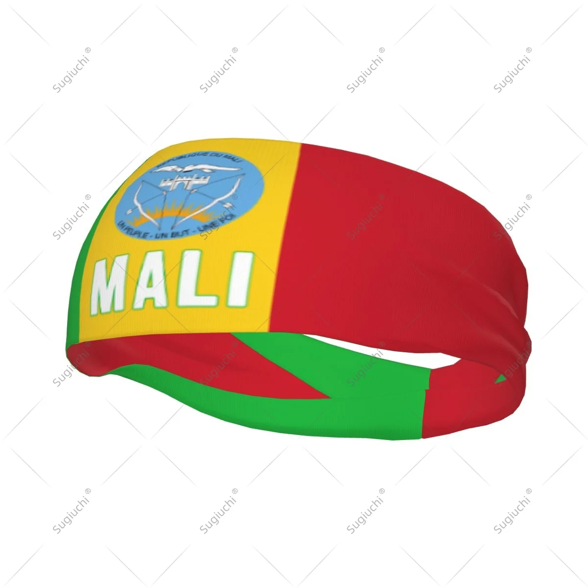 

Men Women Mali Flag Elastic Wide Headbands For Yoga Fitness Tennis Running Gym Sports