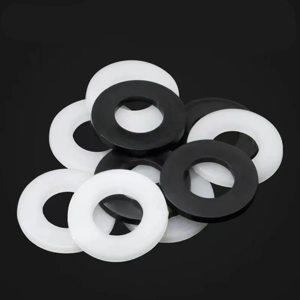 Plastikowa podkładka nylonowa o grubości 0,3/0,5/1/1,5/2/3 mm M2 M3 M4 M5 M6 M8 M10 M12 M14 M16 M18 M20 M22/24Płaskie podkładki izolacyjne