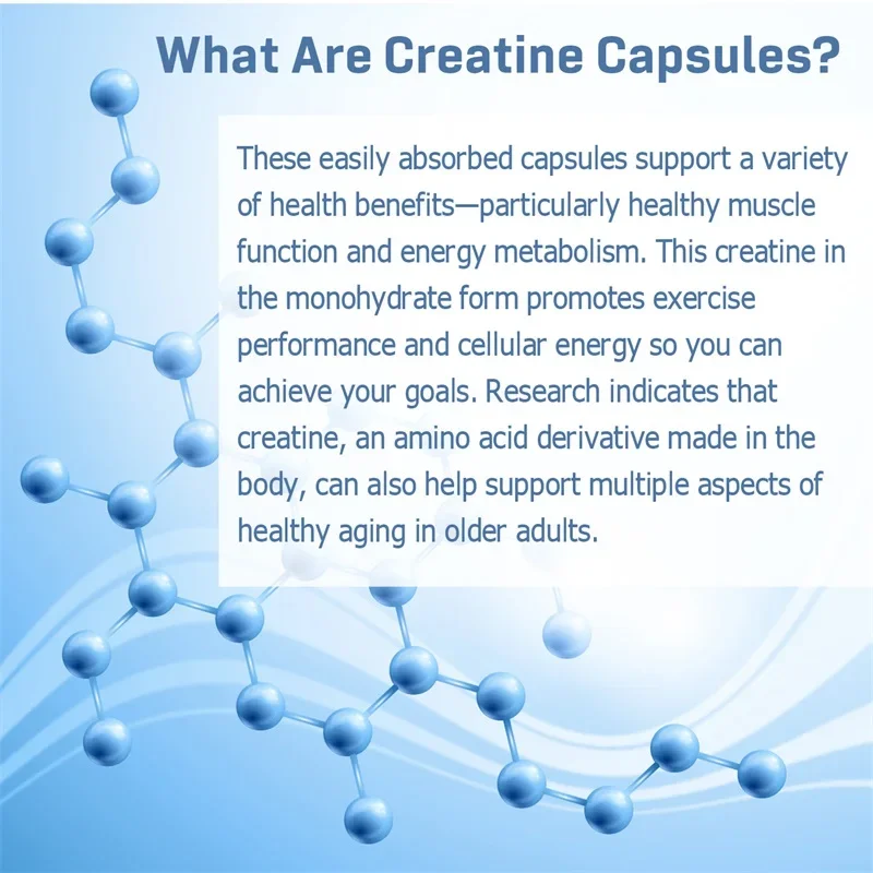 Creatine Monohydrate - Supports Muscle, Energy and Cognitive Function, Increases Lean Muscle Mass - Gluten Free