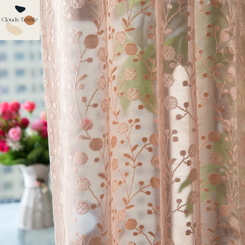 

Curtain Fabric Finished Fabric High-grade Curtains for Living Dining Room Bedroom Balcony Window Screen Printed Jacquard