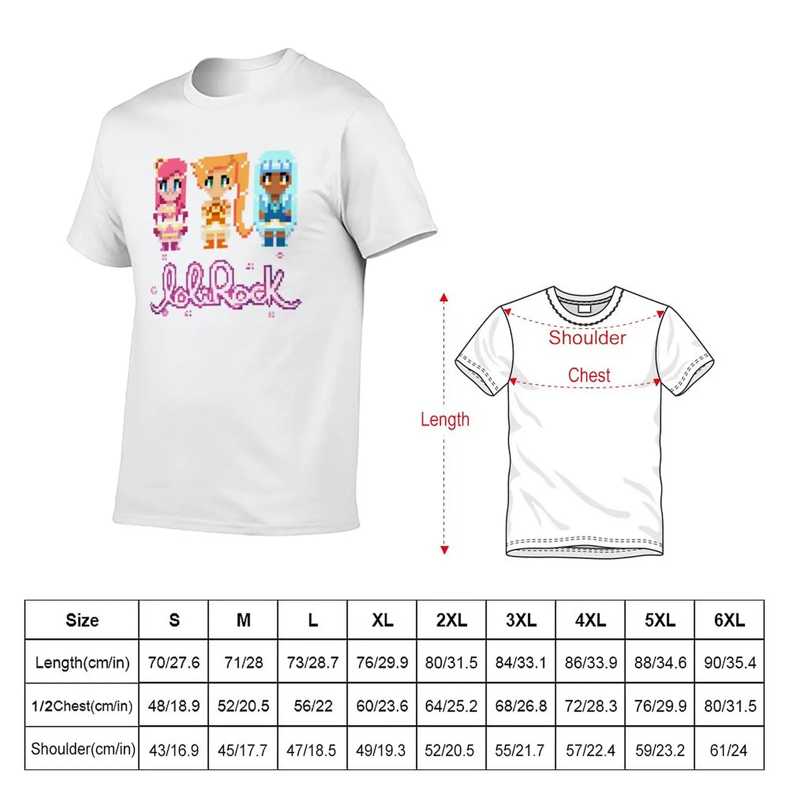 Pixel Lolirock (Transformed) T-Shirt customizeds boys animal print t shirts for men