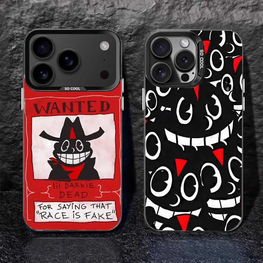 

L-Lil D-Darkie Rapper For iPhone 17,16,15,14,13,12,11,Pro,MAX,Plus Black Shockproof Candy Matte Cover