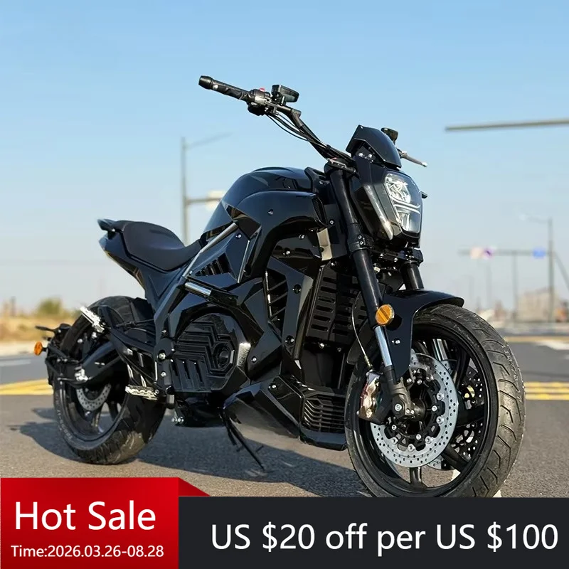 Tc 2026 Popular Diaval New Racing Electric High Speed Motorcycle Adult 5000W Mid Motor 130km/h 72V LHZ-M