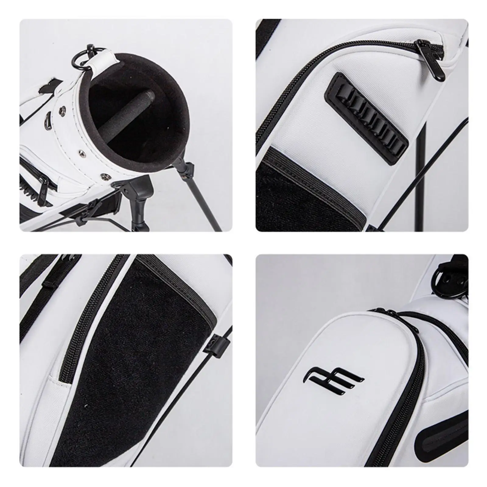 golf-stand-bag-golfer-gift-wear-resistant-lightweight-holder-zippered-pockets-practice-nylon-golf-cart-stand-bag-golf-club-bag