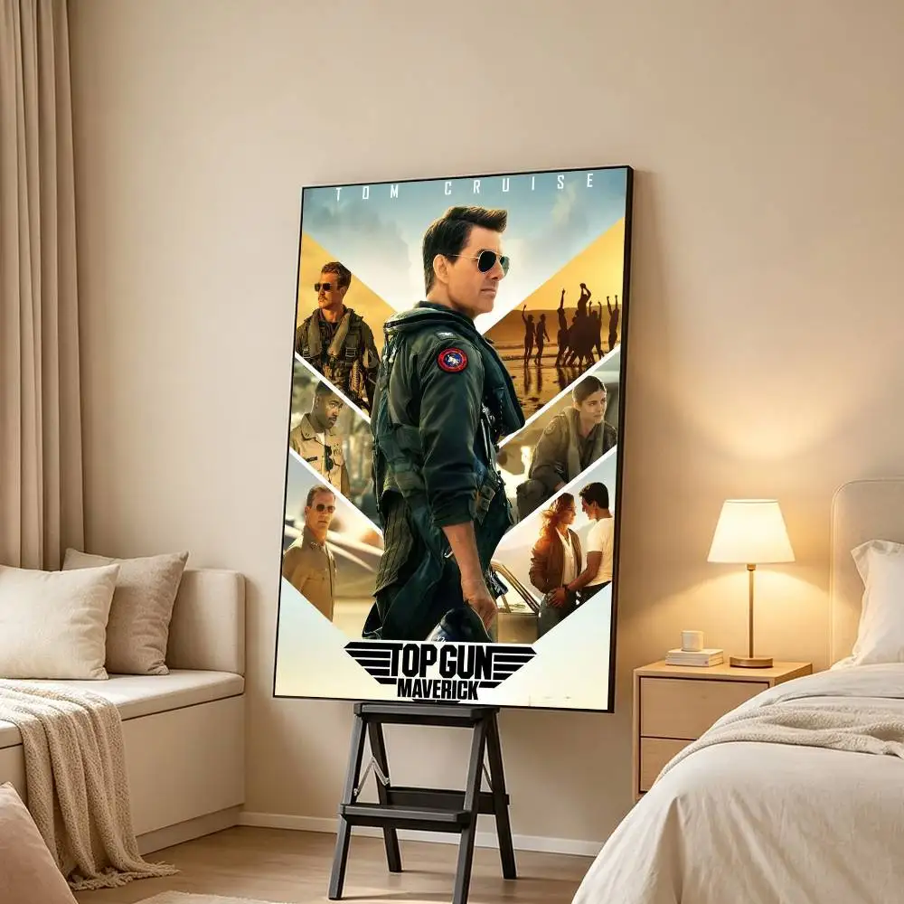 Top Gun Maverick-K Tom Cruise Poster Waterproof Wall Art Sticker For Bar Living Room Vintage Decor High Quality Print Gift
