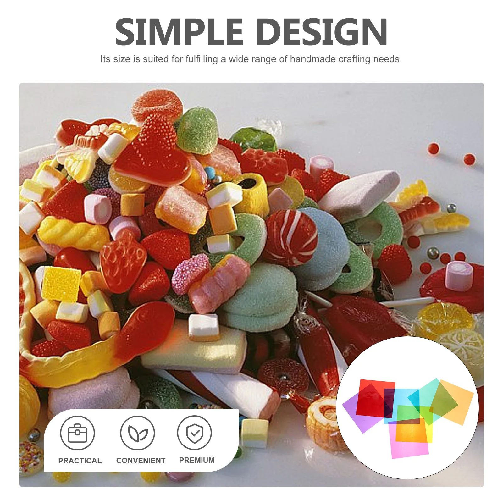 

84 Sheets Square Cellophane Paper Sheets Colorful Craft Supply for DIY Wrapping Gift Baskets Art Projects Decors