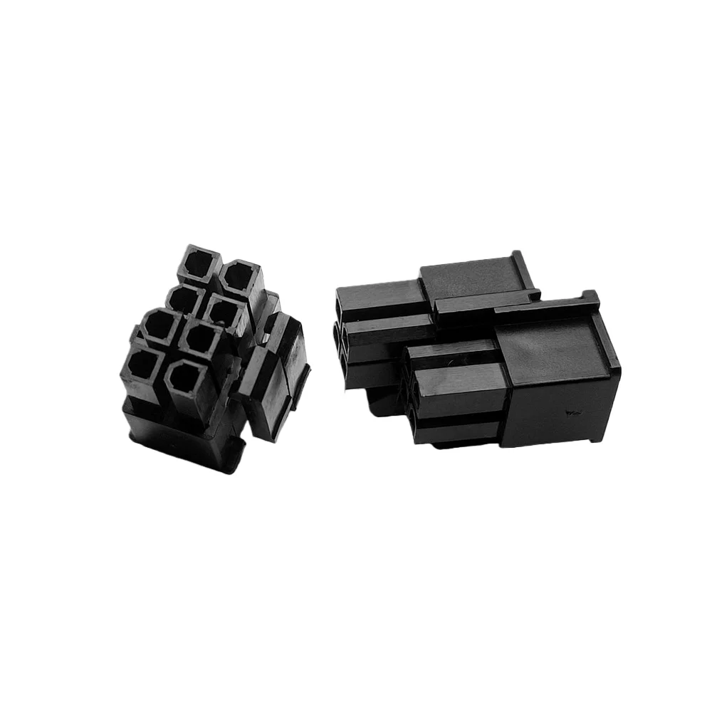 30 pz/1 lotto 4.2mm nero 4pin 8P 8pin maschio per PC computer ATX CPU connettore di alimentazione custodia in plastica