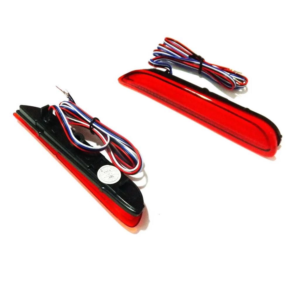 

July King Car LED Red Night DRL + Brake Light + Stramer Turn Signals compatible for Infiniti Q30 Q50 Q60 Q70 Q70L QX30 QX80 etc