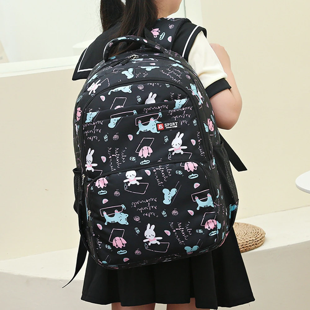 New Large Capacity Backpack Fashionable and Versatile Primary School Girls\' School Bag Sweet Cute Lightweight Casual Backpack