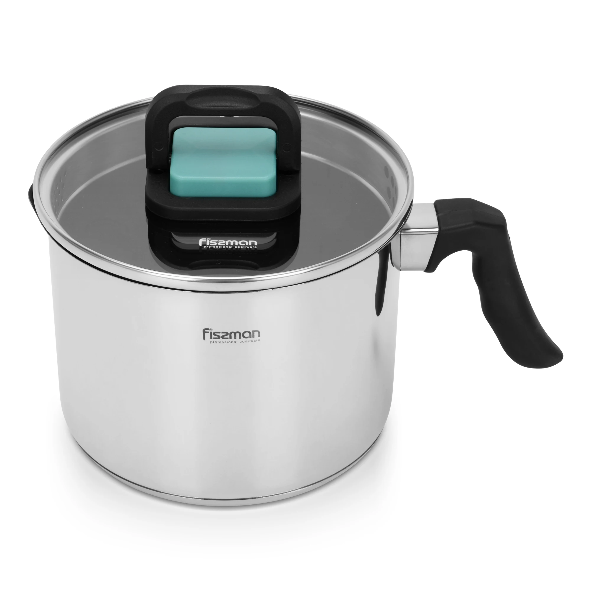 

Stainless Steel 16cm Milk Pot 2.5 Ltr With Glass Lid Kitchen Cooker Induction Porridge Hot Chocolate