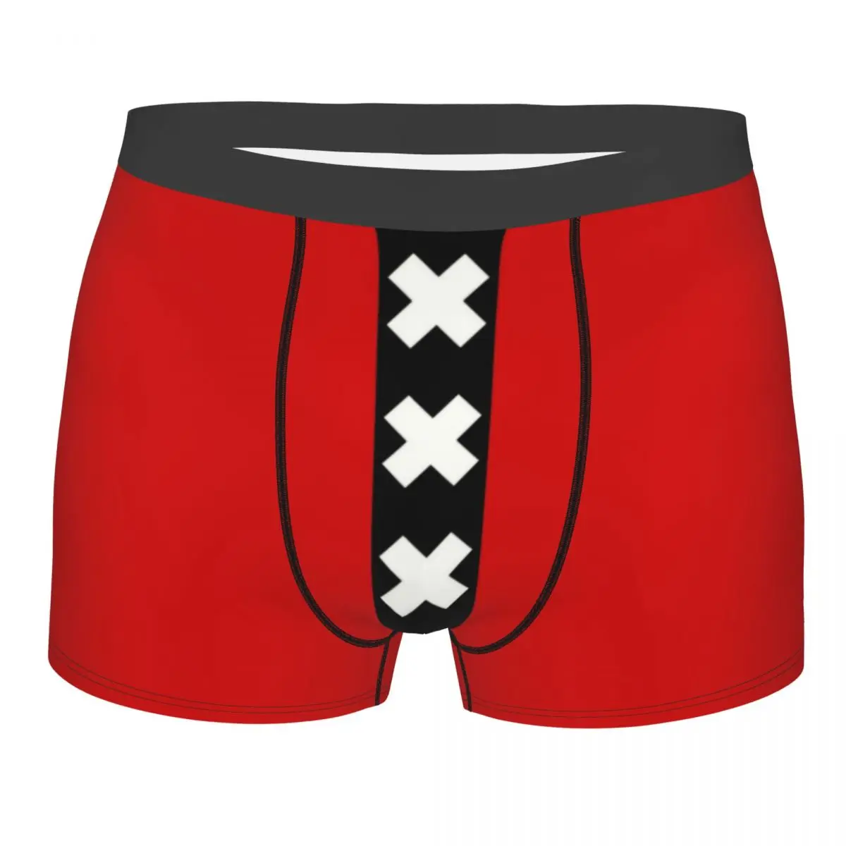 Custom Holland Amsterdam Flag Underwear Men Stretch Netherlands Boxer Briefs Shorts Panties Soft Underpants For Male