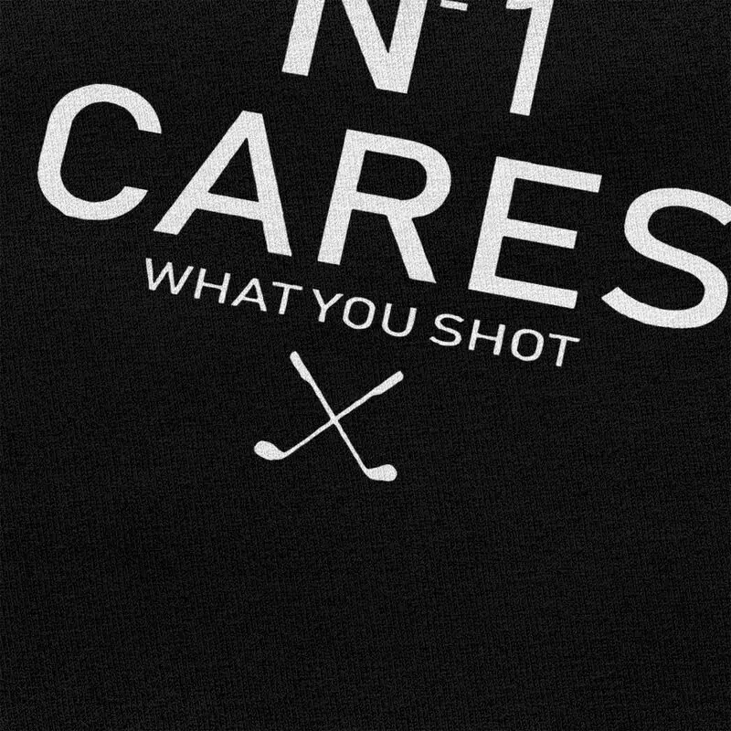 لا 1 يهتم ما تطلق النار تي شيرت للرجال القطن الخالص جولف عاشق تي شيرت الشارع الشهير قصيرة الأكمام تي شيرت فضفاض صالح الملابس