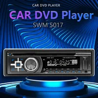 Single DIN Car Radio CD DVD Stereo Player Bluetooth with SD Card Slot Hands-free MP3 FM AUX Radio for Audio Music Car MP5 Player