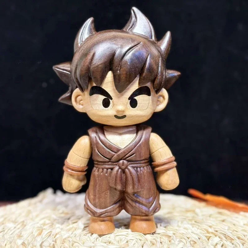 

Miniature Wooden anime figures Decoration Statuette Office accessories For Home Decor Collectable Souvenirs Boy's Birthday Gifts