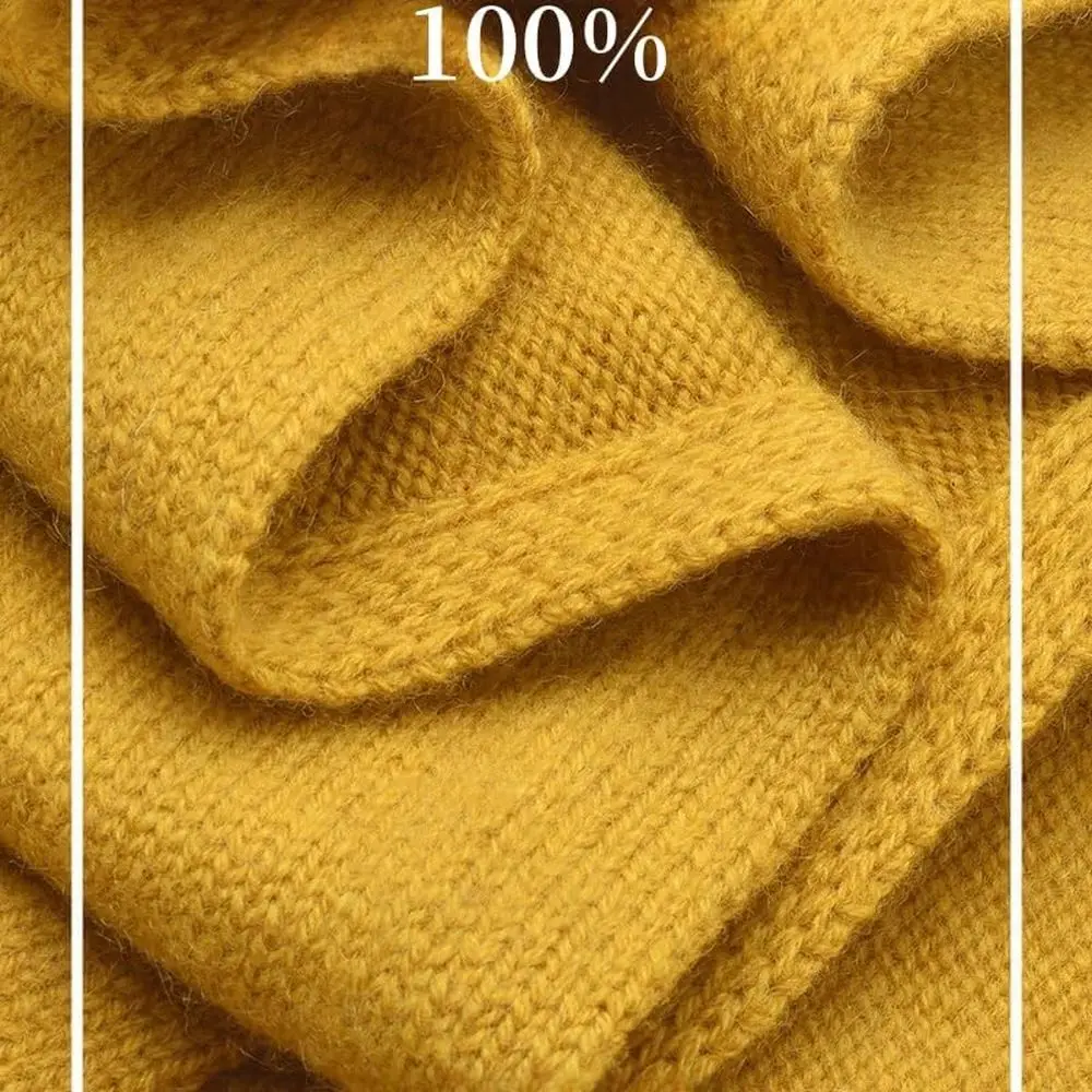 Luxury 100% Cashmere Pashmina Shawl - Soft, Warm Wrap for Special Occasions & Winter