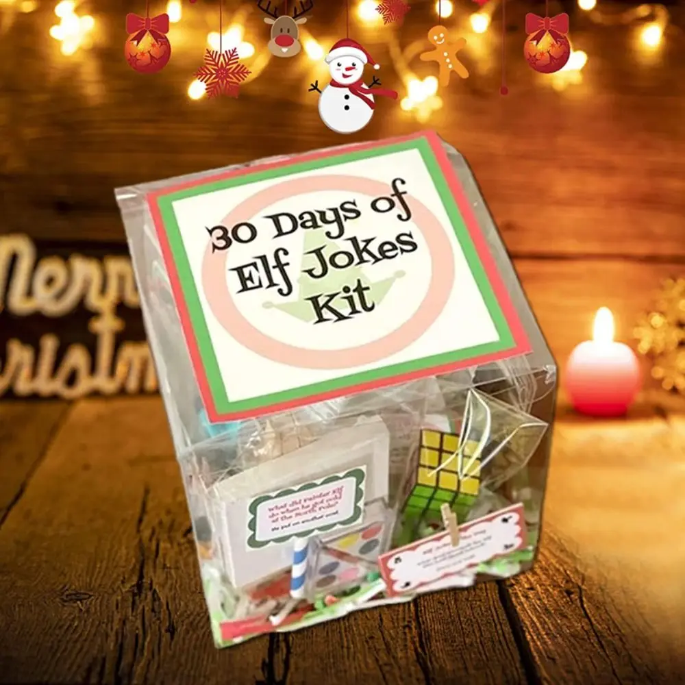 

Elf Activities Elf Kit 24/30 Days of Christmas Funny Plastics Christmas Countdown Set Best Elf Pranks Elf Kit 24/30 Days Party