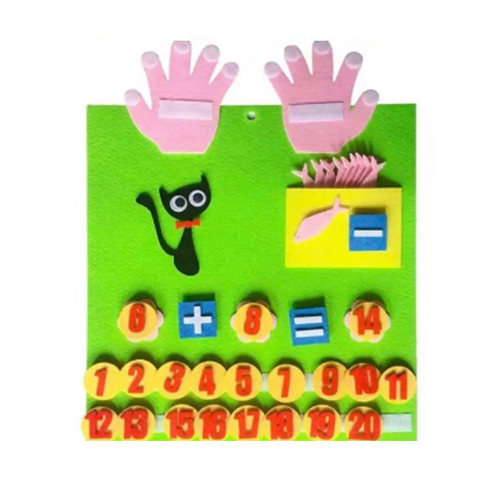 Kid Toys Handmade Felt Finger Toy Set Math Toys For Toddler Children Teaching Aids Children Early Education Toys