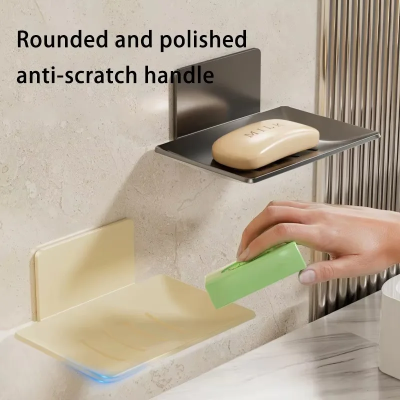 Folding Wall Mounted Shelf Saving Space Foldable Storage Rack Punch-Free Phone Holder Wifi Router Storage Tray BathroomOrganizer